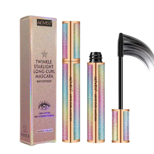 4D Silk Fiber Wimperntusche – Natürliche, wasserfeste & schmutzunempfindliche Formel für verlängerte, verdichtete Wimpern ohne Klumpen (1 Tube, Schwarz)