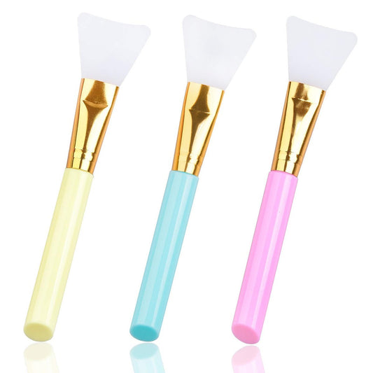 3er-Pack Premium Silikon-Gesichtsmaskenpinsel – AULLUA Mask Beauty Tool, weicher Silikon-Gesichtsmaskenapplikator, haarlose Feuchtigkeitscreme, Körperlotion-Applikator
