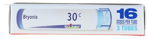Boiron Bryonia 30C Homöopathisches Arzneimittel bei Gelenkschmerzen, Muskelkater, Arthritis-Schmerzen und Muskel- oder Gelenksteifheit – 3er-Pack (240 Kügelchen)