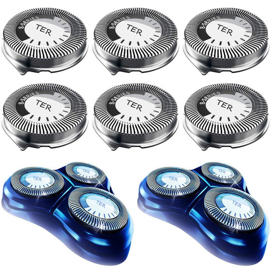 HQ8 Ersatzköpfe für Philips Norelco Rasierer – OEM HQ8 Köpfe verbessert, 6er-Pack