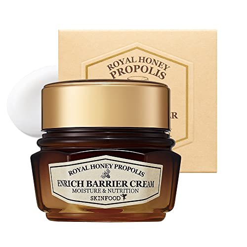 SKINFOOD Royal Honey Propolis Enrich Barrier Cream – 50% Schwarze Bienenpropolis & Gelée Royale Extrakt Gesichtscreme – 63 ml