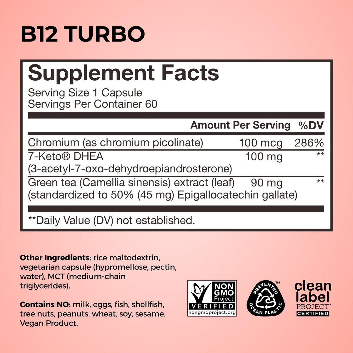 HUM B12 Turbo – Hochdosiertes Vitamin B12 Präparat mit Calcium für tägliche Energie, vegan & glutenfrei, 30 Tabletten
