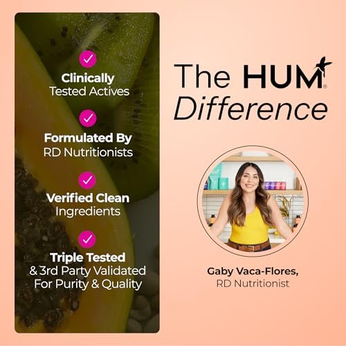 HUM Base Control Multivitamin für Frauen – 22 essentielle Vitamine & Mineralien, Vitamin C, Eisen, Biotin, Zink, B-Komplex, Unterstützung für die Prämenopause, glutenfrei, 30 Kapseln