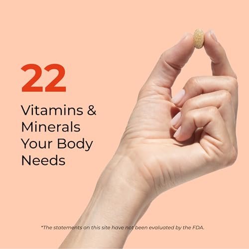 HUM Base Control Multivitamin für Frauen – 22 essentielle Vitamine & Mineralien, Vitamin C, Eisen, Biotin, Zink, B-Komplex, Unterstützung für die Prämenopause, glutenfrei, 30 Kapseln