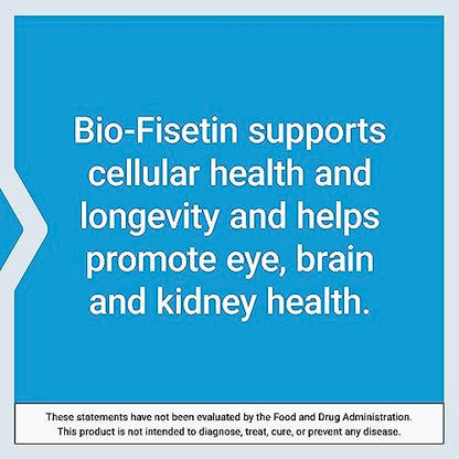 Life Extension Bio-Fisetin – Fisetin mit Galactomannanen aus Bockshornkleesamen für Zellgesundheit, kognitive Gesundheit und Langlebigkeit – glutenfrei, vegetarisch, nicht gentechnisch verändert – 30 Kapseln