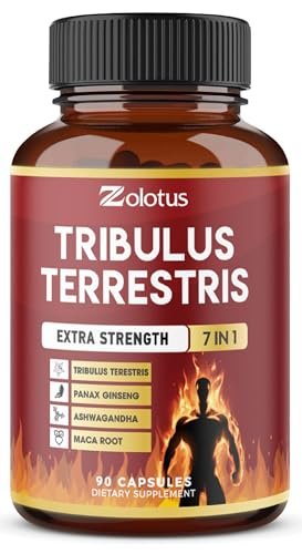 Tribulus Terrestris Kapseln mit Ashwagandha, Panax Ginseng, Sägepalme, Maca, Shilajit – 90 Kapseln – 3 Monate Vorrat