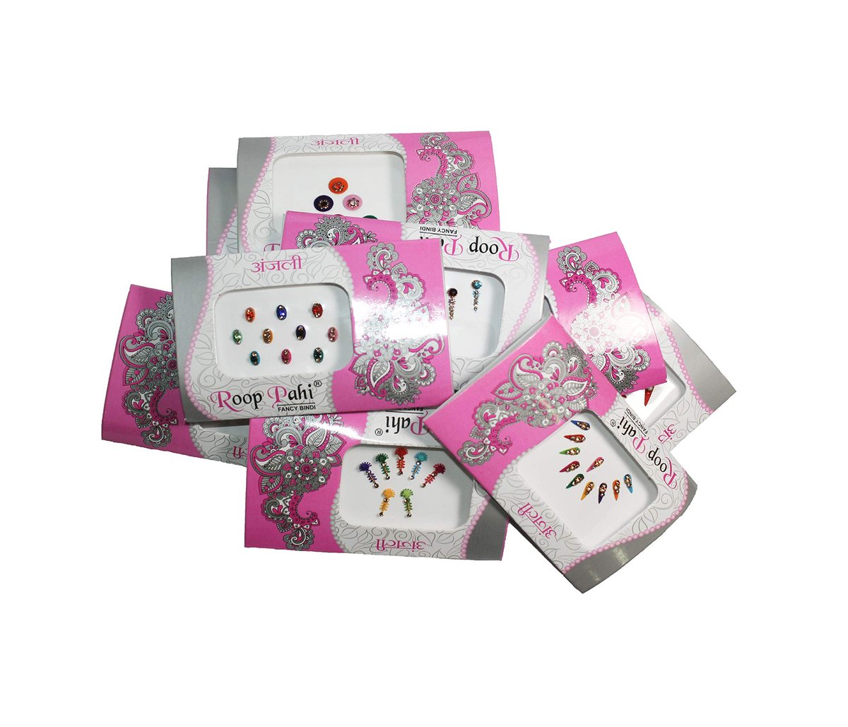 IS4A 10er-Pack Bindi für Frauen, Bindi-Schmuck Stirn, Indische Bindi, Bindi-Gesichtsjuwelen mehrfarbige Bindi-Aufkleber
