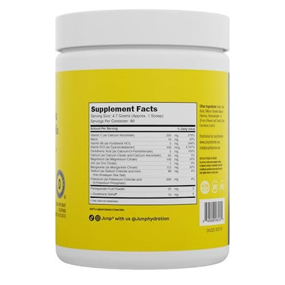 JUNP Elektrolytpulver ohne Zucker und Kohlenhydrate – Zitronenlimonade Keto-Elektrolyt-Getränk – Kalium- und Salzpulver – Null Kalorien, zuckerfrei, koscher, 90 Portionen