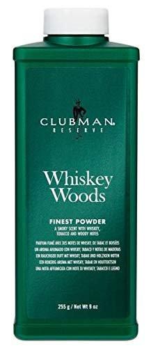Clubman Reserve Whiskey Woods Maisstärke-Puder (4er-Pack) – Transluzentes Körperpuder