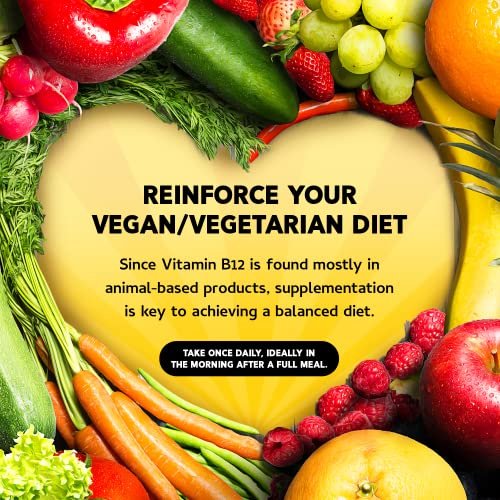 Vitamin B12 Flüssig-Tropfen - Vegane B12 Vitamine 5000 mcg Methylcobalamin, schnell wirkend, sublingual, B-Komplex mit B2, B3, B6 - Ohne Gentechnik, laktosefrei, sojafrei, zuckerfrei, Himbeergeschmack, 59 ml