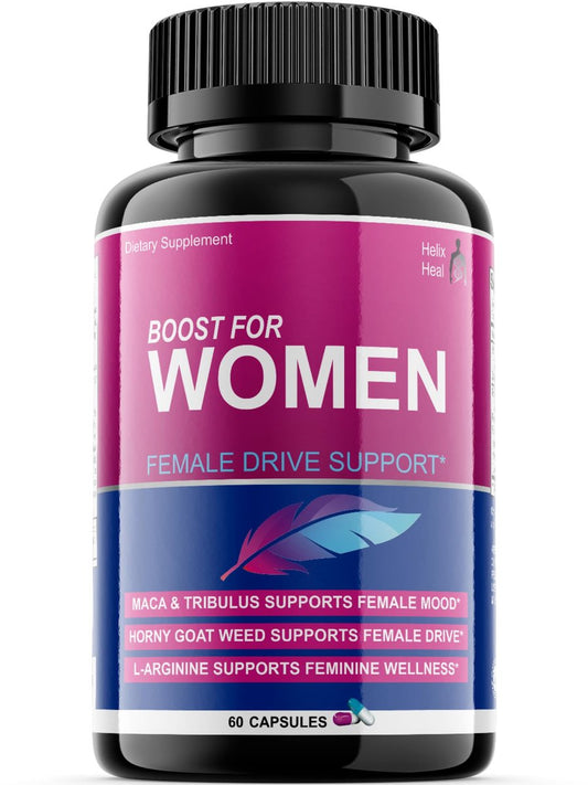 Helix Heal Libido Booster für Frauen – Schnell wirkende Luststeigerung mit Bockshornklee, Maca, Tribulus Terrestris, Ginseng – Hormonbalance, hergestellt in den USA (60 Kapseln)
