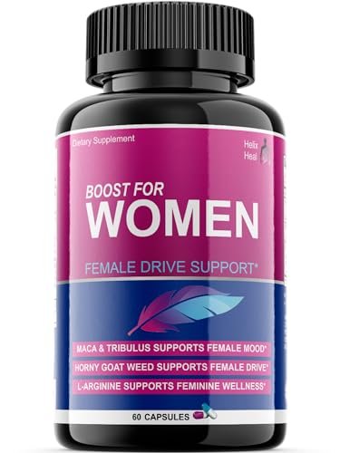 Helix Heal Libido Booster für Frauen – Schnell wirkende Luststeigerung mit Bockshornklee, Maca, Tribulus Terrestris, Ginseng – Hormonbalance, hergestellt in den USA (60 Kapseln)