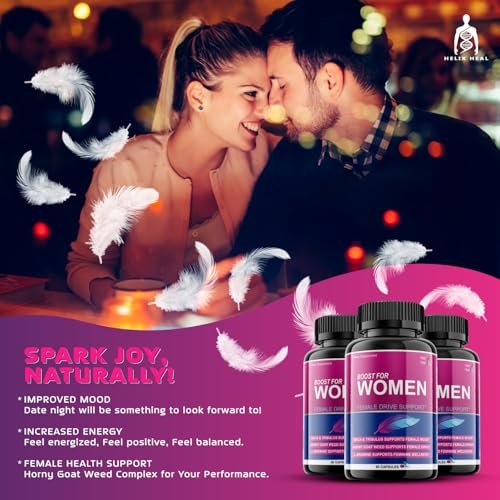 Helix Heal Libido Booster für Frauen – Schnell wirkende Luststeigerung mit Bockshornklee, Maca, Tribulus Terrestris, Ginseng – Hormonbalance, hergestellt in den USA (60 Kapseln)