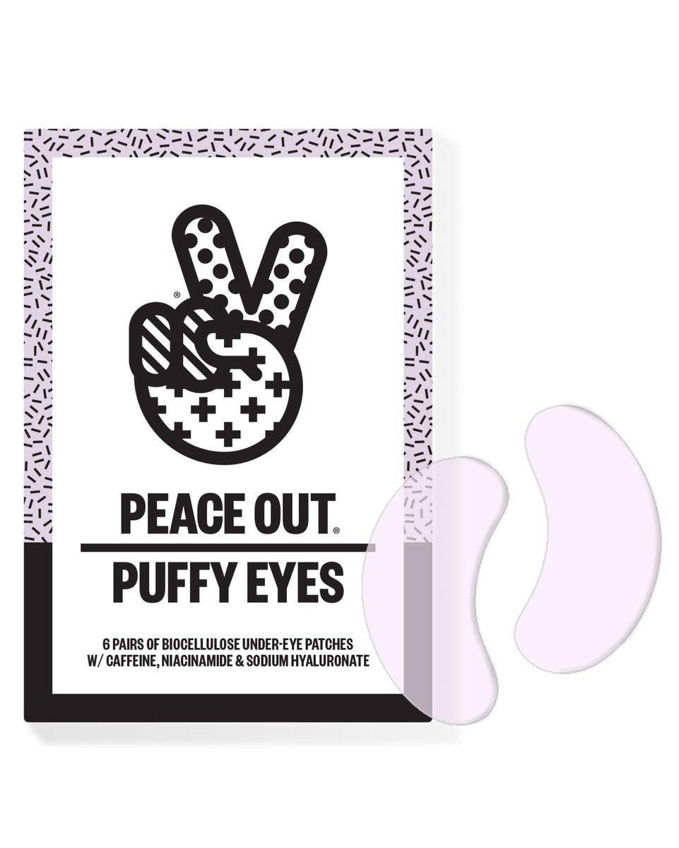 PEACE OUT Retinol Eye Lift Patches – 360° Biocellulose-Maske mit verkapseltem Retinol, Peptiden & Hyaluronsäure für sichtbar verbesserte feine Linien und Falten (5 Paare)