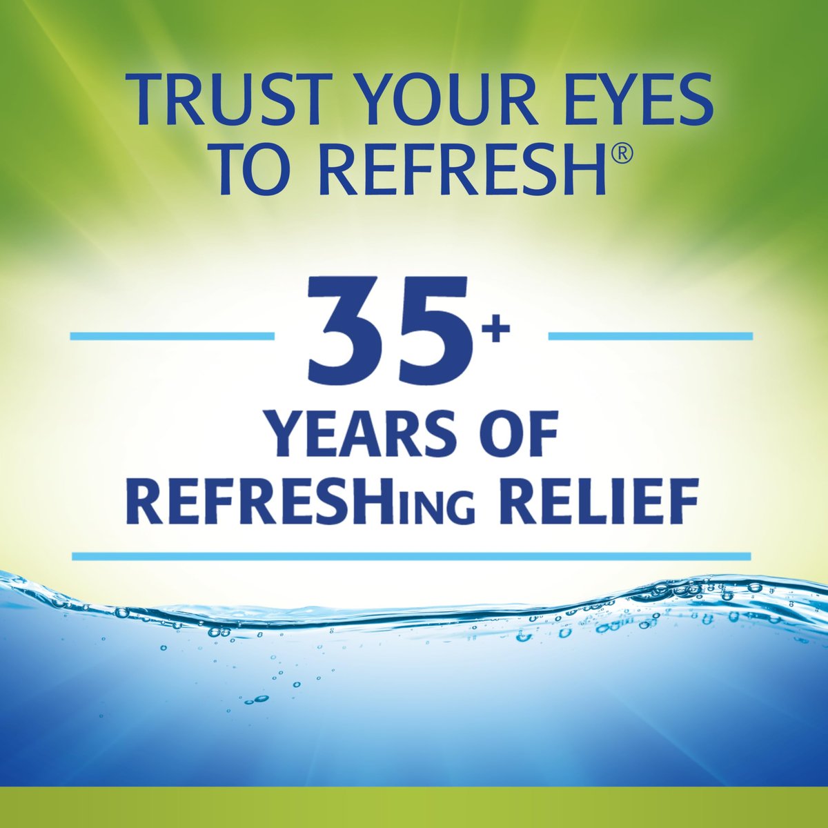Refresh Relieva PF Lubricating Eye Drops – Konservierungsmittelfreie Einzeldosen für trockene Augen, 30 Stück
