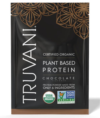 Truvani Veganes Erbsenproteinpulver | Schokolade | 20g Bio-Pflanzenprotein | 1 Portion | Keto | Gluten- & laktosefrei | Low Carb | Ohne Zuckerzusatz