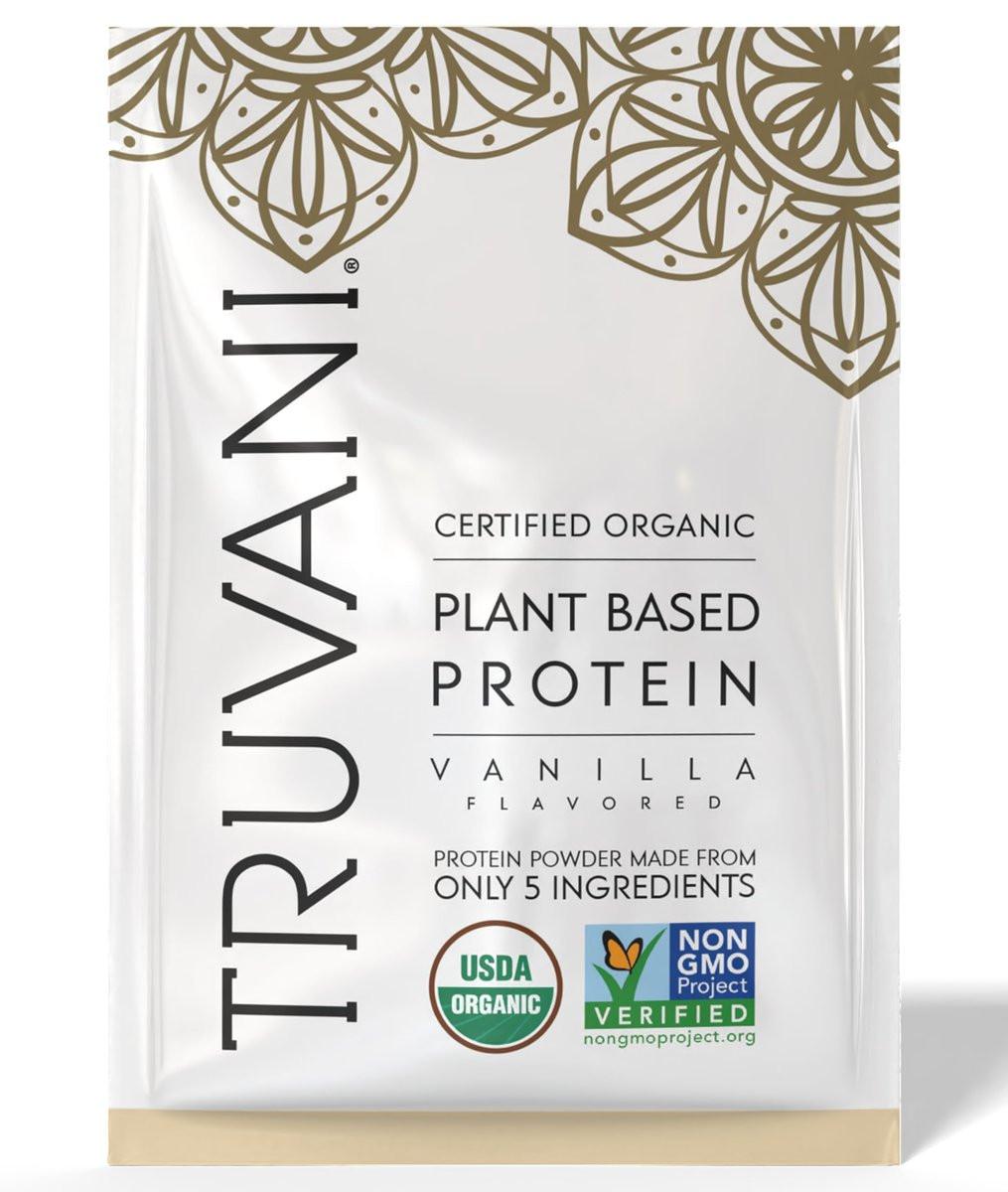 Truvani Veganes Erbsenproteinpulver Vanille | 20g Bio-pflanzliches Protein pro Portion | Keto | Gluten- & laktosefrei | Kohlenhydratarm | Ohne Zuckerzusatz