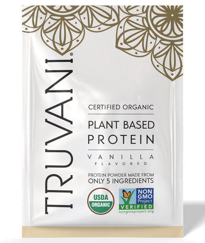 Truvani Veganes Erbsenproteinpulver Vanille | 20g Bio-pflanzliches Protein pro Portion | Keto | Gluten- & laktosefrei | Kohlenhydratarm | Ohne Zuckerzusatz