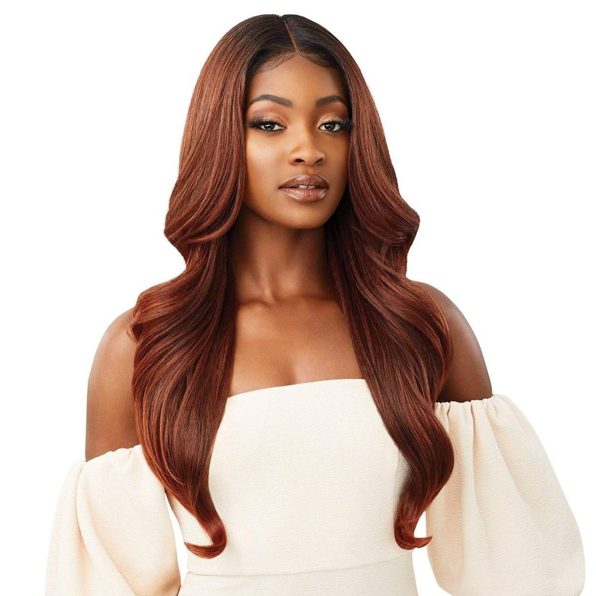 Outré Melted Hairline Lace Front Wig – SERAPHINE in Off Black 1B – HD Transparent Lace für natürlichen Ansatz