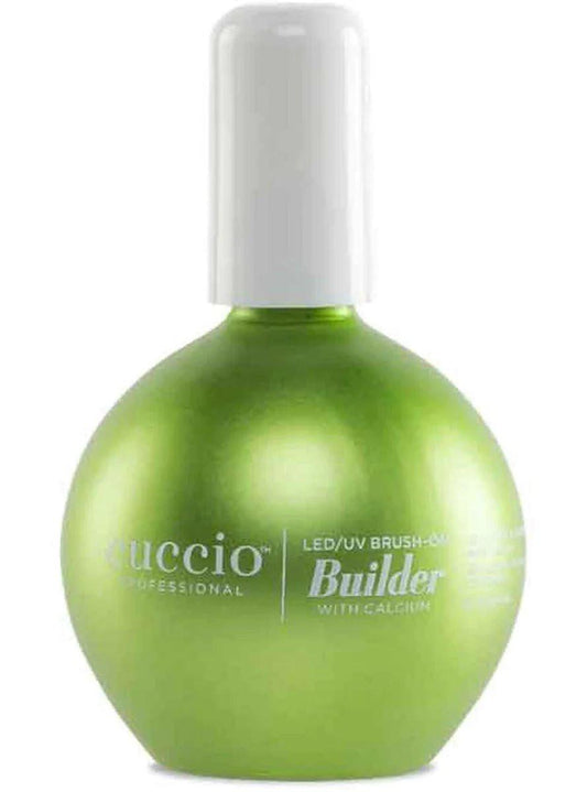 Cuccio Pro LED-UV Brush-On Builder Gel mit Calcium für Frauen – 2,5 oz Nagelgel (Nude)