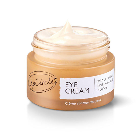UpCircle Augencreme mit Kaffee und Hyaluronsäure 0,5 FL OZ – Gegen dunkle Augenringe, Schwellungen + Falten – Glycerin, Ahornrinde + Gurkenextrakt – Natürlich, vegan + tierversuchsfrei