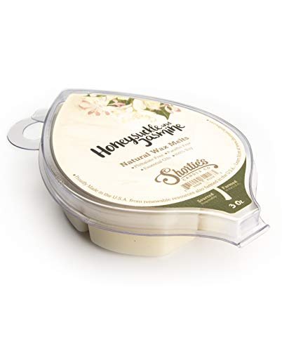 Shortie's Candle Company Geißblatt Jasmin natürliche Sojawachs-Schmelzen – 1 stark duftender Riegel à 85 g – Hergestellt aus 100 % Soja und ätherischen Duftölen – Phthalat- & paraffinfrei, vegan, ungiftig