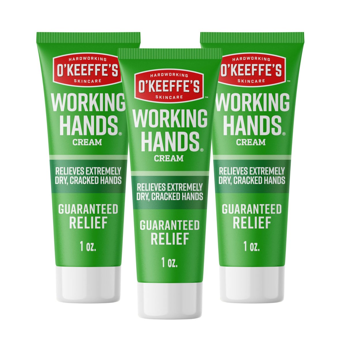 O'Keeffe's Working Hands Handcreme bei extremer Trockenheit - 3er Pack à 28 g - Reparierende Hautpflege für rissige, trockene Hände