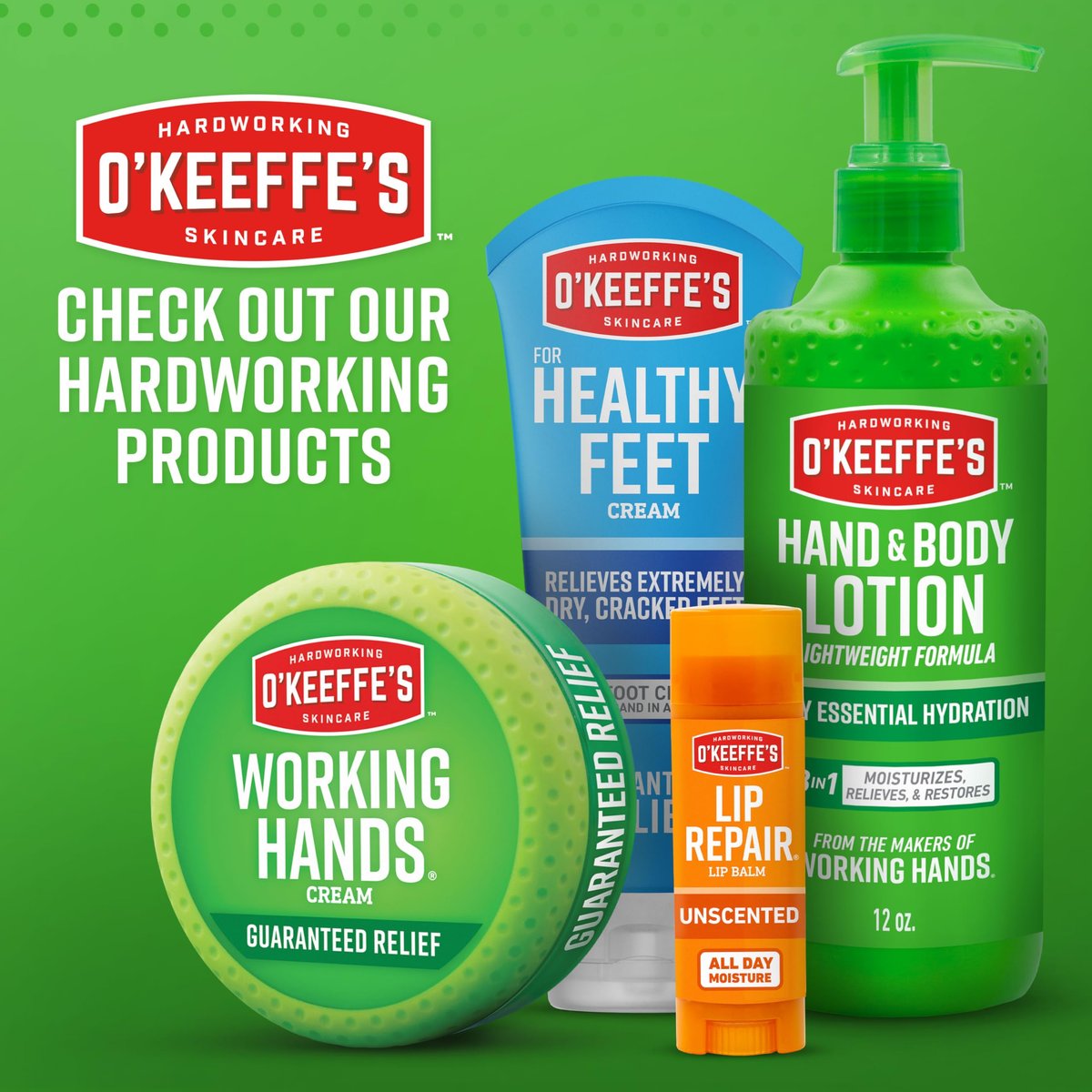 O'Keeffe's Working Hands Handcreme bei extremer Trockenheit - 3er Pack à 28 g - Reparierende Hautpflege für rissige, trockene Hände