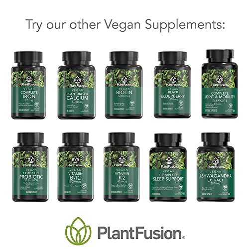PlantFusion Veganes Vitamin D3 2000 IE – Aus organischer Flechte (Vitashine) für Immunsystem & Knochengesundheit, 60 Tabletten