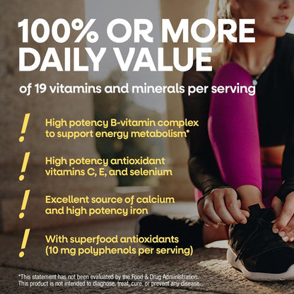 Nature's Way Alive! Komplett Multivitamin für Frauen – Tägliches Frauenvitamin mit B-Vitaminen, Superfood-Antioxidantien, unterstützt den Energiestoffwechsel, Haare, Haut & Nägel, 50 Tabletten