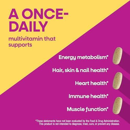 Nature's Way Alive! Komplett Multivitamin für Frauen – Tägliches Frauenvitamin mit B-Vitaminen, Superfood-Antioxidantien, unterstützt den Energiestoffwechsel, Haare, Haut & Nägel, 50 Tabletten