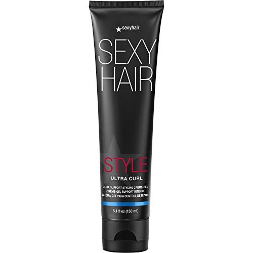 SexyHair Style Ultra Curl Support Styling Crème-Gel – 5,1 oz | Hohe Kontrolle & lang anhaltende Definition für Locken