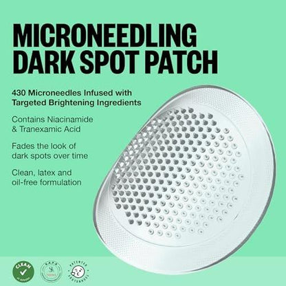 PEACE OUT Microneedling Dots für das Gesicht – Gezielte Spot-Patches mit auflösenden Mikronadeln, Niacinamid, Hydrokolloid zur Verbesserung von unebenem Hautton und -textur (12 Stück)