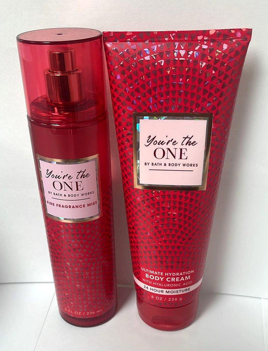 Bath & Body Works You're the One Geschenkset – Feines Duftspray & Körpercreme (Verpackung variiert)