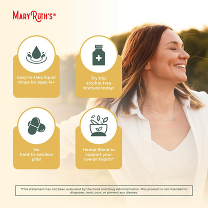 MaryRuth Organics USDA Bio Flüssige Atemwegs-Tropfen mit Königskerze, Eibischwurzel & Holunder | Königskerzen-Tropfen für die Lunge | Kräutermischung zur Immununterstützung | Vegan | 30 ml