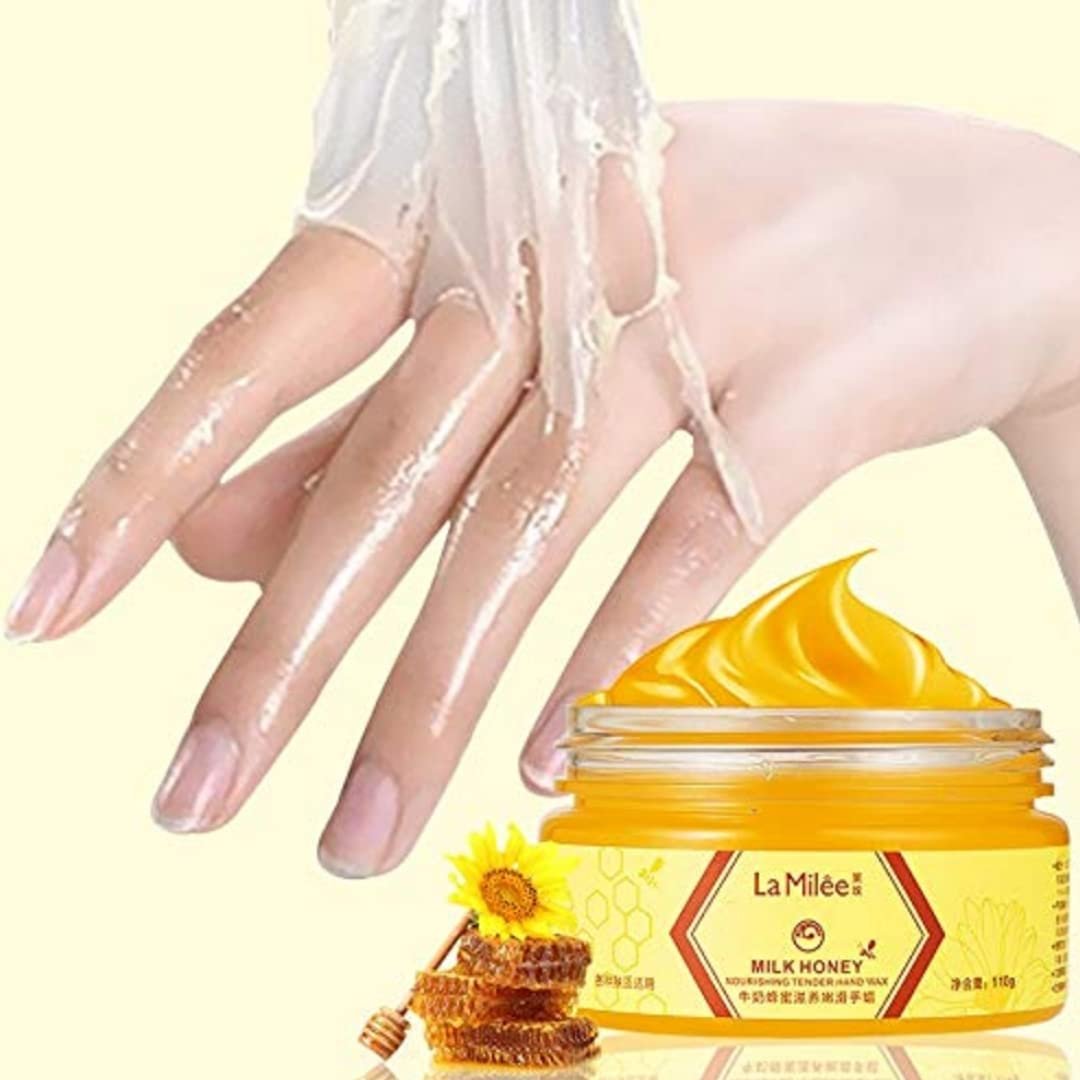 La Milee Hand Mask Milk Honey Peel Off Hand Wax – Feuchtigkeitsspendende & Nährende Handmaske (110g)