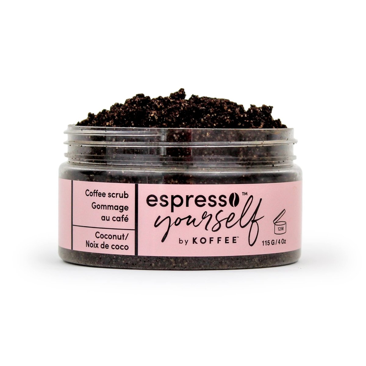 Koffee Beauty Kaffee-Peeling mit Kokosnuss – 4 oz – Für Männer & Frauen – Mit natürlichem Kaffee & Kokosöl