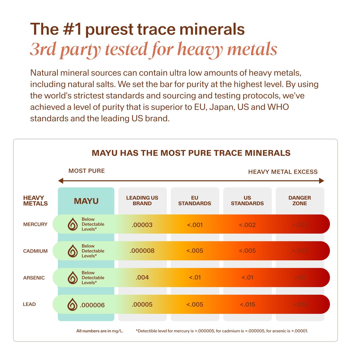 MAYU Trace Mineral Drops – 1 Flasche – 80+ Vollspektrum Ionische Mineralien für Wasser – Großartig schmeckendes Mineral-Supplement für Hydration – Magnesium, Kalium & Zink – Ohne Zusätze – 30 Portionen