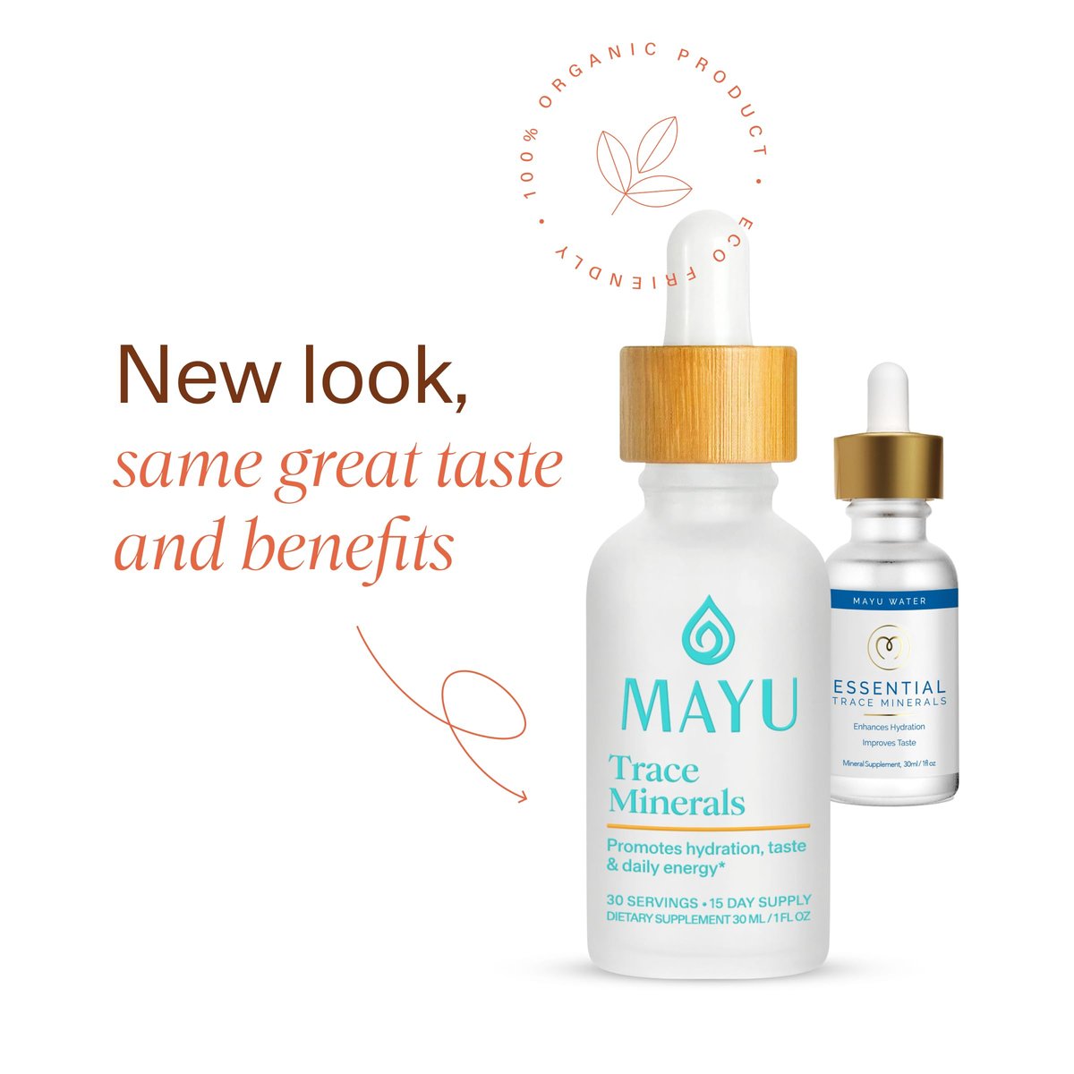 MAYU Trace Mineral Drops – 1 Flasche – 80+ Vollspektrum Ionische Mineralien für Wasser – Großartig schmeckendes Mineral-Supplement für Hydration – Magnesium, Kalium & Zink – Ohne Zusätze – 30 Portionen