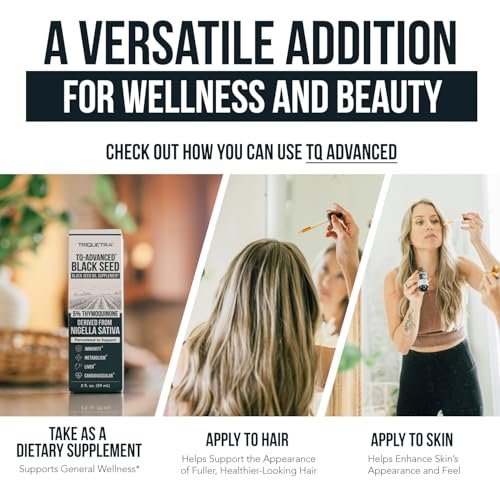 Schwarzkümmelöl flüssig | 5% Thymochinon - TQ-Advanced® | Hochpotent - 100 mg pro Portion - 15:1 Konzentrat aus Nigella Sativa Extrakt, Rohform, vegane Formel, Glasflasche (30 Portionen)