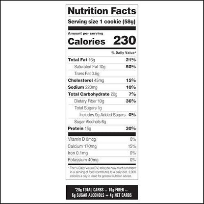 Quest Nutrition Snickerdoodle Protein Cookie – 15g Protein, 1g Zucker, Keto-freundlich, 4er-Pack