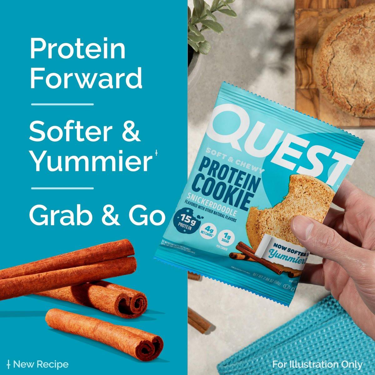 Quest Nutrition Snickerdoodle Protein Cookie – 15g Protein, 1g Zucker, Keto-freundlich, 4er-Pack