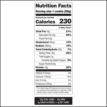 Quest Nutrition Snickerdoodle Protein Cookie – 15g Protein, 1g Zucker, Keto-freundlich, 4er-Pack