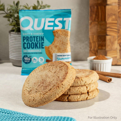 Quest Nutrition Snickerdoodle Protein Cookie – 15g Protein, 1g Zucker, Keto-freundlich, 4er-Pack