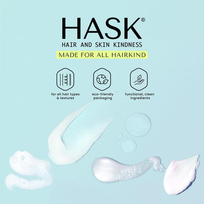 HASK Curl Care Shampoo & Conditioner Set mit Kokos- und Arganöl | Für lockiges Haar, sulfatfrei, parabenfrei, glutenfrei, vegan, tierversuchsfrei, farbsicher | 2x 355 ml