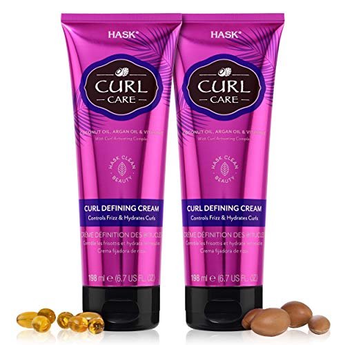 HASK Curl Care Definierende Creme 2er-Pack – Vegan, Tierversuchsfrei, Farbsicher, Gluten-, Sulfat- & Parabenfrei