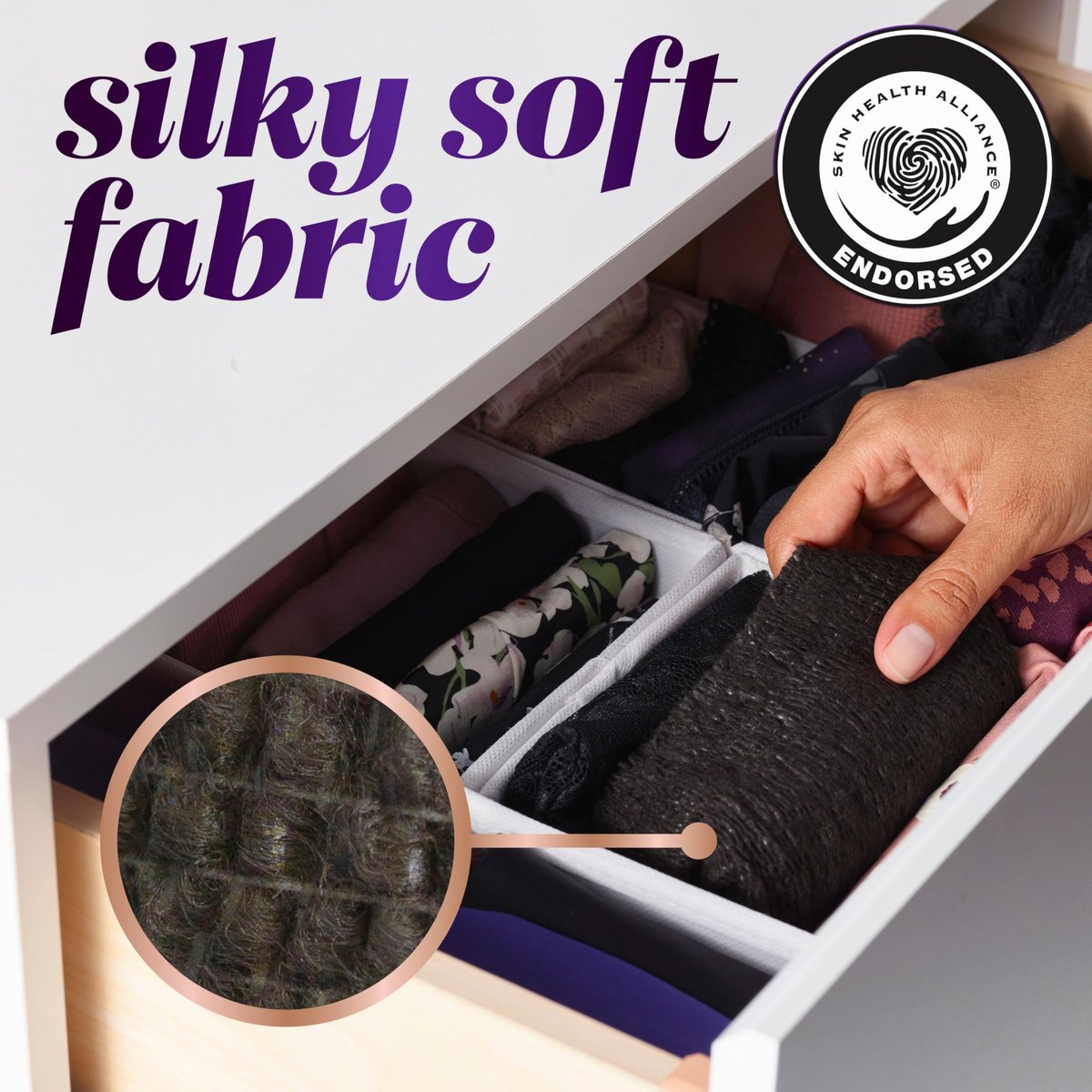 Always Discreet Boutique Inkontinenz- und Wochenbettunterwäsche für Frauen, Maximaler Schutz, Größe L, Schwarz, 10 Stück