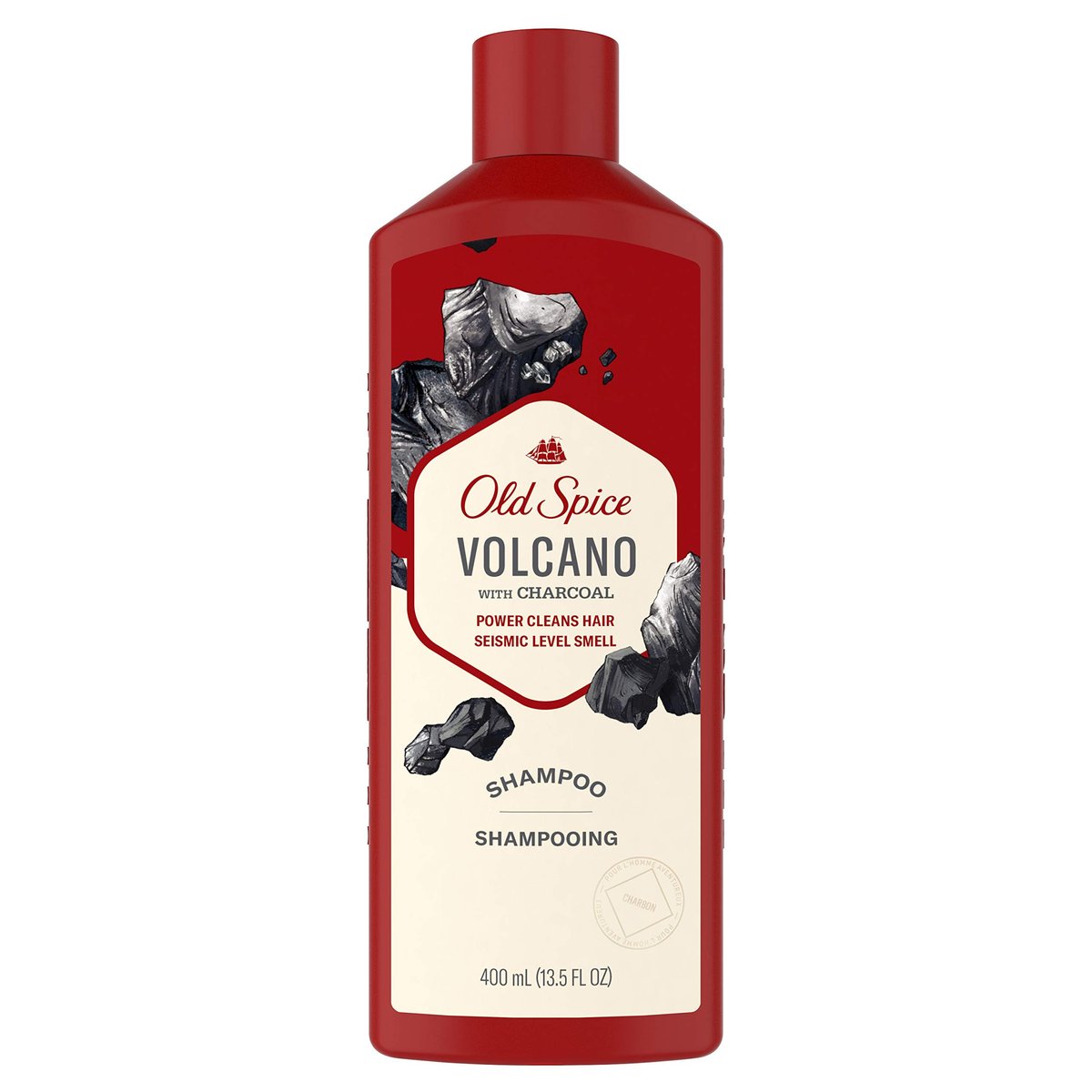 Old Spice Volcano mit Aktivkohle Shampoo – 400 ml