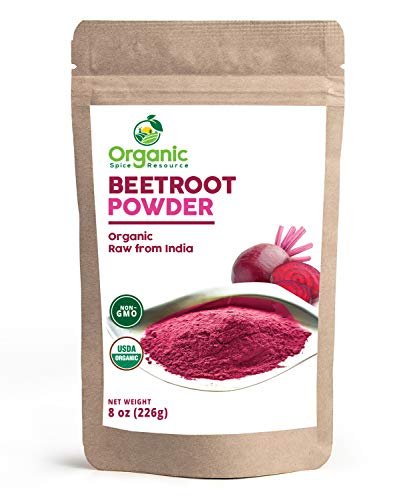Bio Rote Bete Pulver | 226 g | USDA Bio, Roh & Non-GMO | Stickstoffmonoxid-Booster für Ausdauer & Durchblutung | Vegan | 100% Roh aus Indien