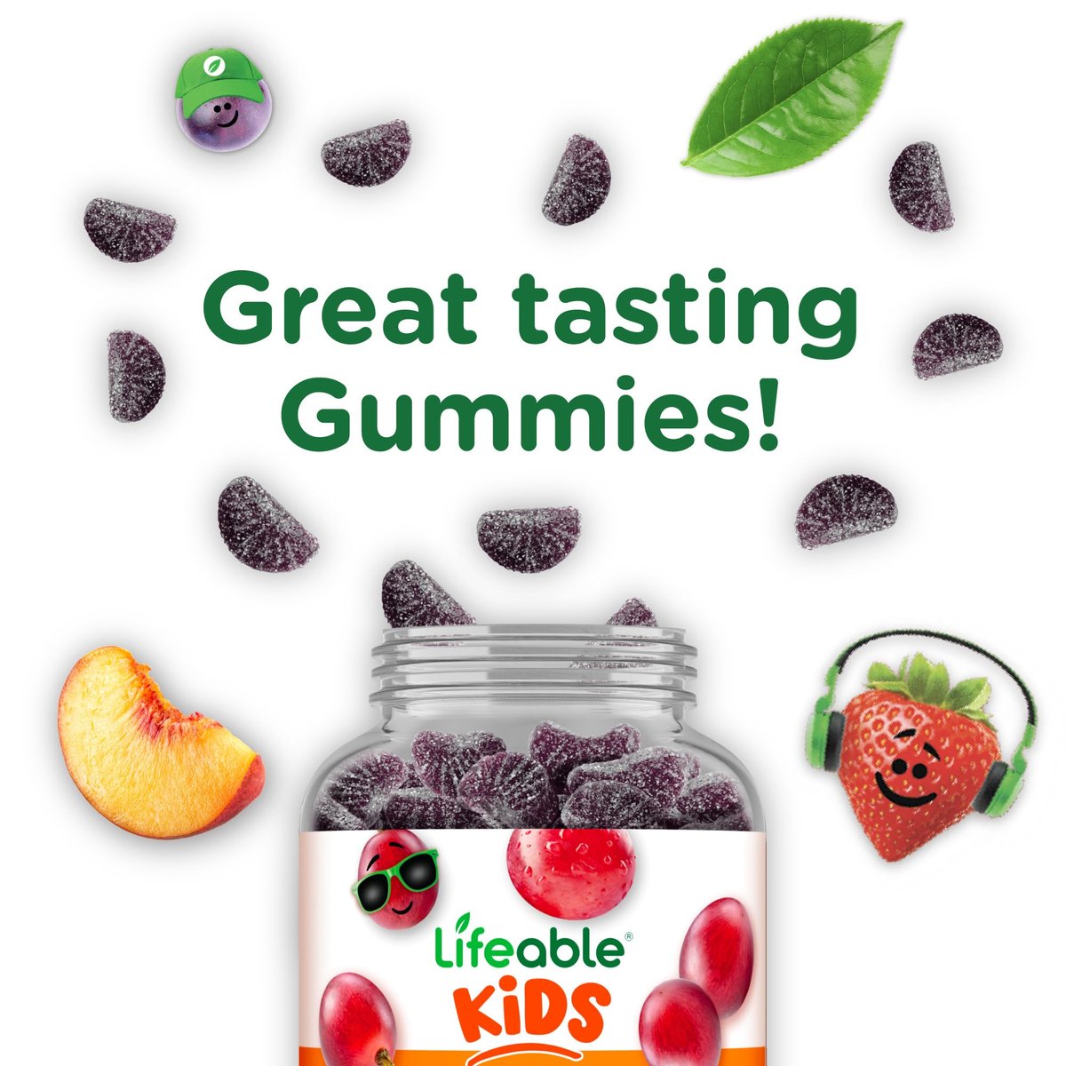 Eisenpräparate für Kinder | 10 mg | mit Vitamin C | Lecker schmeckende Eisen-Gummis für Kinder | Vegan, Nicht-GVO | Für Immunsystem und Eisenmangel | 90 Gummis | Lifeable